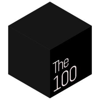 Cube with the 100 on one of it's side